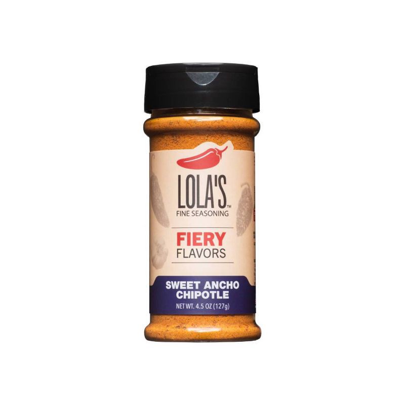slide 1 of 6, Lola's Fine Hot Sauce Lola's Sweet Ancho Chipotle Seasoning - 4.5oz, 4.5 oz