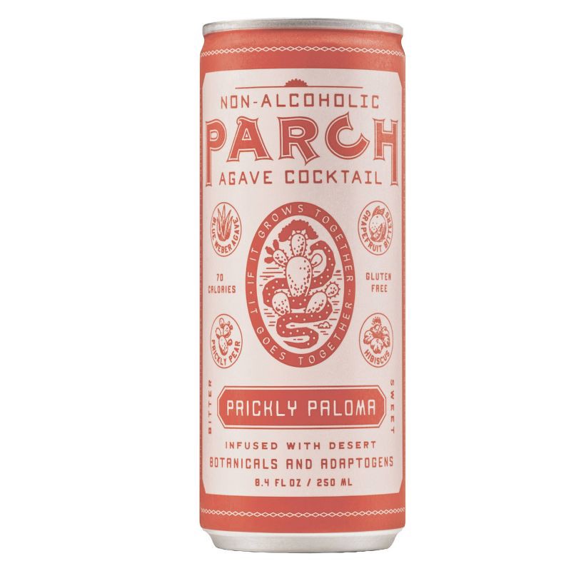 slide 1 of 5, Parch Non-Alcoholic Prickly Paloma - 4pk/8.4 fl oz Cans, 4 ct; 8.4 fl oz