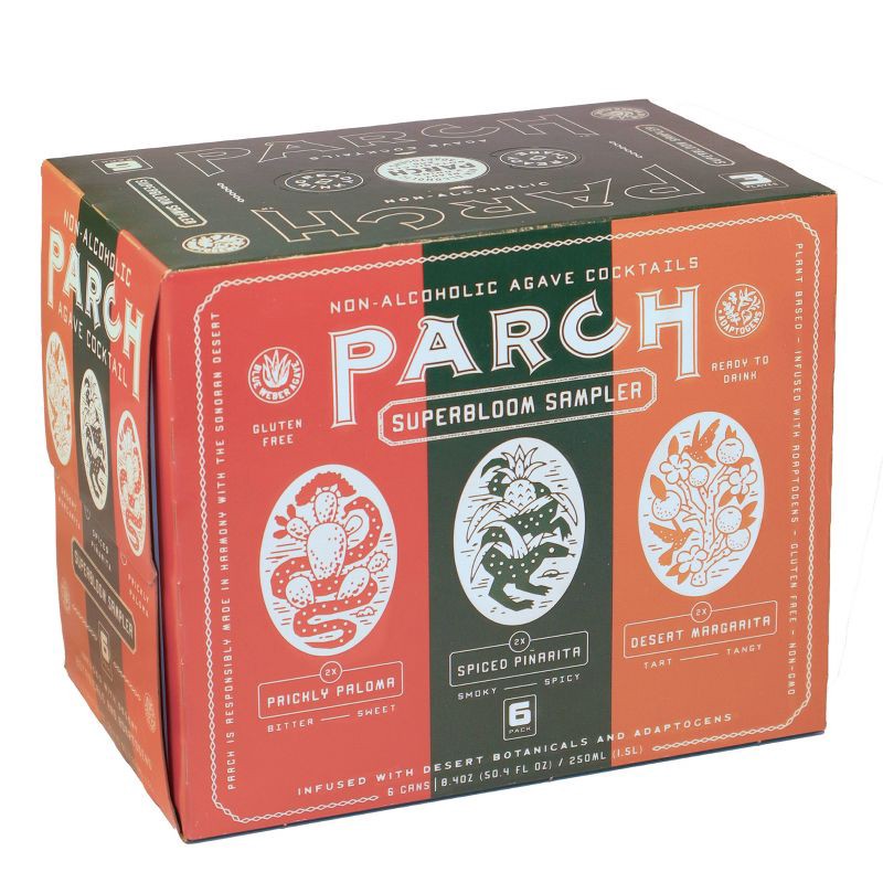 slide 1 of 5, Parch Non-Alcoholic Superbloom Variety - 6pk/8.4 fl oz Cans, 6 ct; 8.4 fl oz