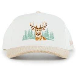 Waggle Adult Cotton Baseball Hat - White Tail