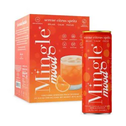 Mingle Mocktails Mingle Mood Non-Alcoholic Serene Citrus Spritz - 4pk/12 fl oz Cans