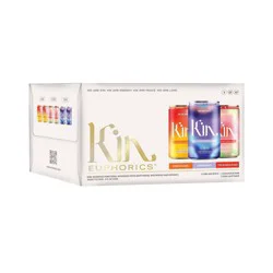 Kin Euphorics Non-Alcoholic Feel Good Flight Variety - 6pk/8 fl oz Cans