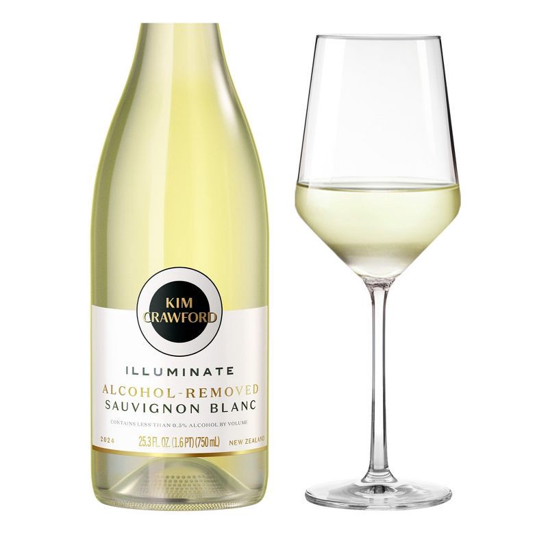 slide 1 of 3, Kim Crawford Illuminate Alcohol-Removed Sauvignon Blanc - 750ml Bottle, 750 ml