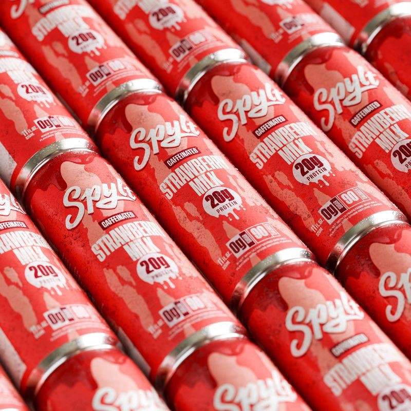 slide 11 of 11, Spylt Caffeinated 20G High Protein Strawberry Shake - 11 fl oz, 20 gram, 11 fl oz