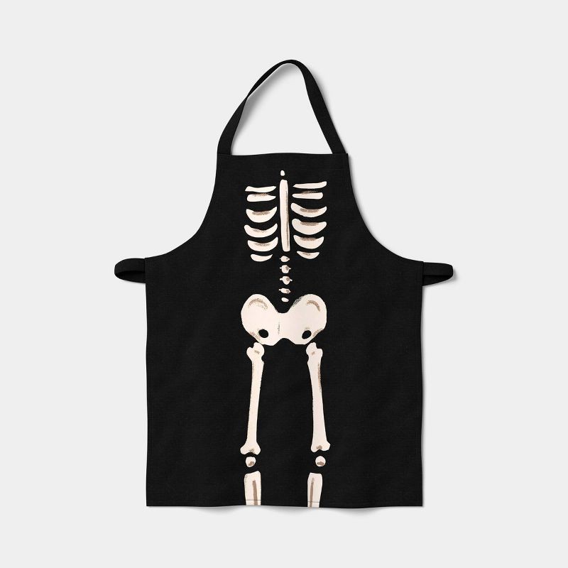 slide 1 of 2, Kids' Halloween Skeleton Apron Black - Hyde and EEK! Boutique™, 1 ct