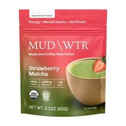 MUD WTR Organic Strawberry Matcha Mushroom Coffee Alternative - 2.1oz