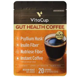 VitaCup Gut Health Medium Roast Instant Coffee - 8.18oz