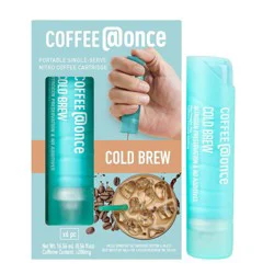 @Once Coffee Cold Brew Espresso Roast Single Serve Nitro Coffee Cartridges - 96g/6ct