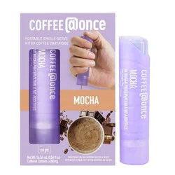 @Once Coffee Mocha Espresso Roast Single Serve Nitro Coffee Cartridges - 96g/6ct