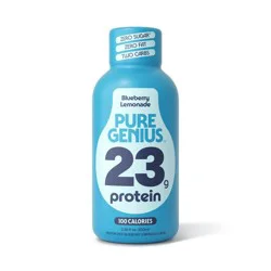Pure Genius Liquid Protein Shot - Blueberry Lemonade - 3.38 floz/4pk