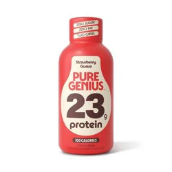 Pure Genius Liquid Protein Shot - Strawberry Guava - 3.38 floz/4pk