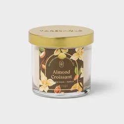Mini Glass Almond Croissant Jar Candle with Lid 4.1oz - Threshold™
