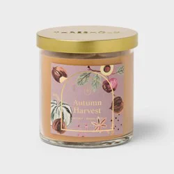 2 Wick Glass Autumn Harvest Jar Candle with Lid 15.1oz - Threshold™
