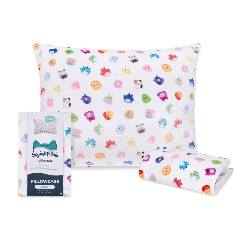 slide 1 of 11, SquishPillow Toddler All About Mallows Pillowcase, 1 ct