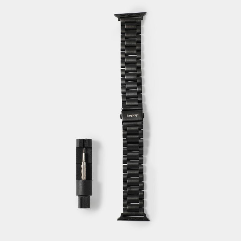 slide 1 of 7, Apple Watch Black Metal Link Universal Band - heyday™, 1 ct