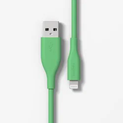 8' Lightning to USB-A Silicone Cable - heyday™ ️Apple Green