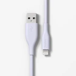 8' Lightning to USB-A Silicone Cable - heyday™ ️Pastel Purple