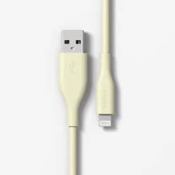 8' Lightning to USB-A Silicone Cable - heyday™ ️Pastel Yellow