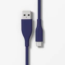 10' USB-C to USB-A Silicone Cable - heyday™ ️Future Dusk