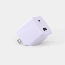 Dual Port USB-A to USB-C Wall Adapters - heyday™ ️Pastel Purple