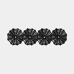 Halloween Spiderweb Table Runner Black - Hyde and EEK! Boutique™
