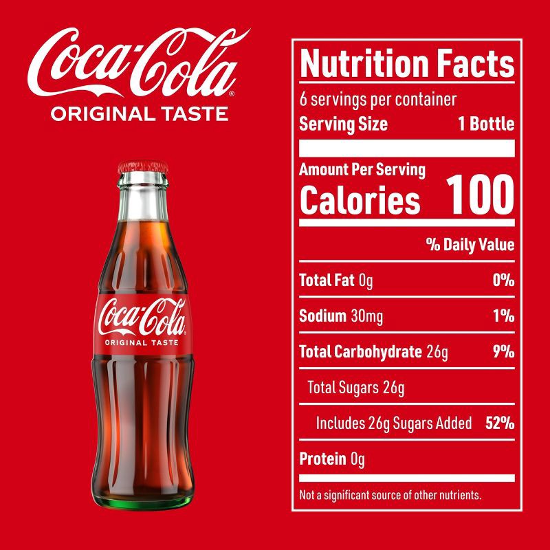slide 3 of 11, Coca-Cola Soda with Cane Sugar - 6pk/8 fl oz Glass Bottles, 6 ct; 8 fl oz
