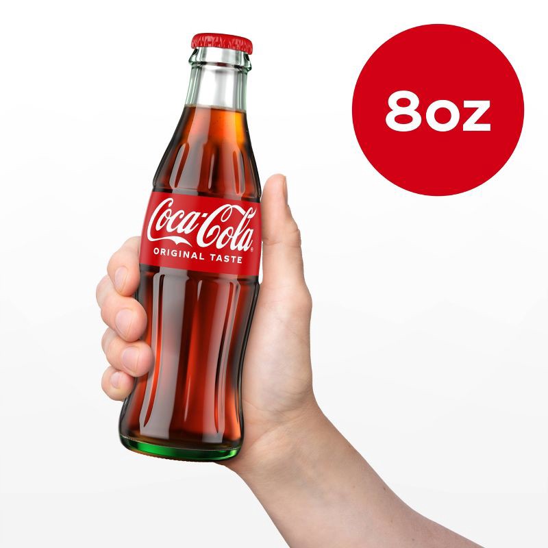 slide 5 of 11, Coca-Cola Soda with Cane Sugar - 6pk/8 fl oz Glass Bottles, 6 ct; 8 fl oz