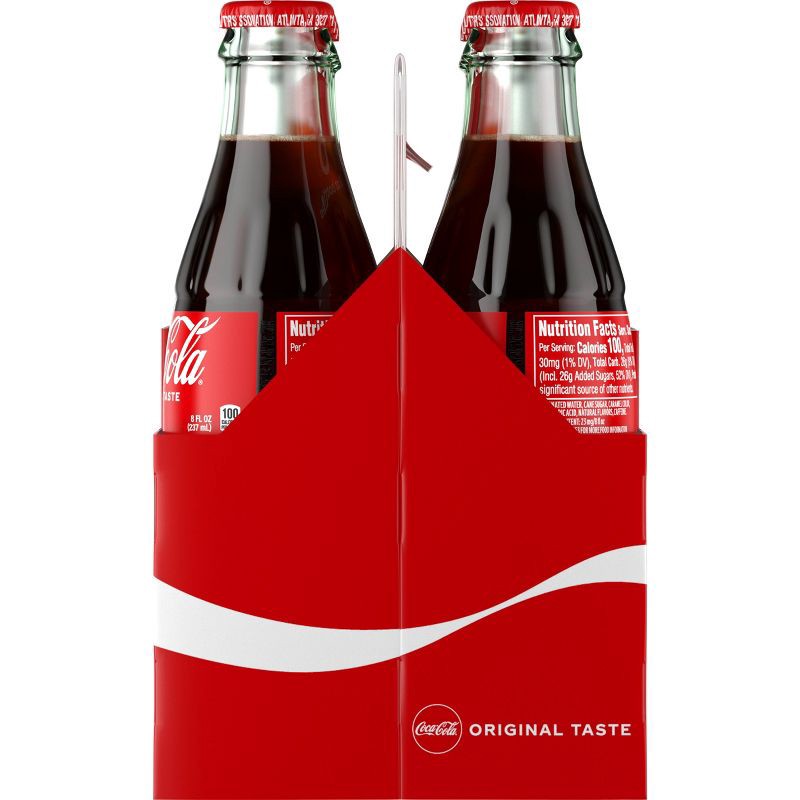 slide 10 of 11, Coca-Cola Soda with Cane Sugar - 6pk/8 fl oz Glass Bottles, 6 ct; 8 fl oz