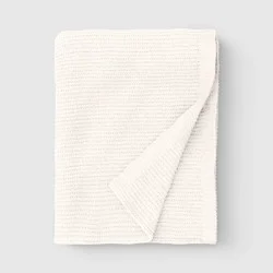Chenille Throw Blanket Ivory - Threshold™
