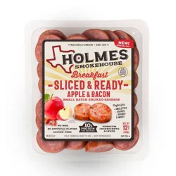 Holmes Smokehouse Apple & Bacon Sliced Sausage - 12oz