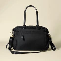 Soft Tote Solid Shoulder Backpack Diaper Bag - Black - Cloud Island™