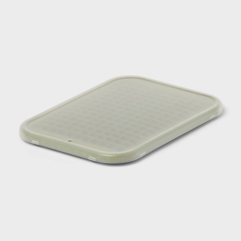 slide 1 of 4, Silicone Crushed Ice Tray with Lid Green Speckle - Room Essentials™, 1 ct