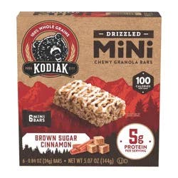 Kodiak Cakes Kodiak Cake Drizzled Mini Brown Sugar Cinnamon Mini Protein Bar - 5g Protein - 6.17oz