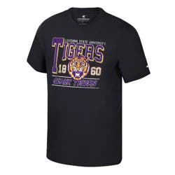 NCAA LSU Tigers Men's Distressed T-Shirt - M