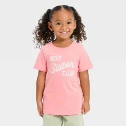 Toddler Girls' Best Sister Club T-Shirt - Cat & Jack™ Pink 18M