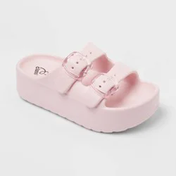 Kids' Falda EVA Double Strap Platform Slides - art class™ Pink 4