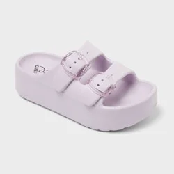 Kids' Falda EVA Double Strap Platform Slides - art class™ Purple 5