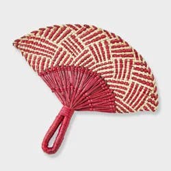 Straw Woven Hand Fan - A New Day™ Red