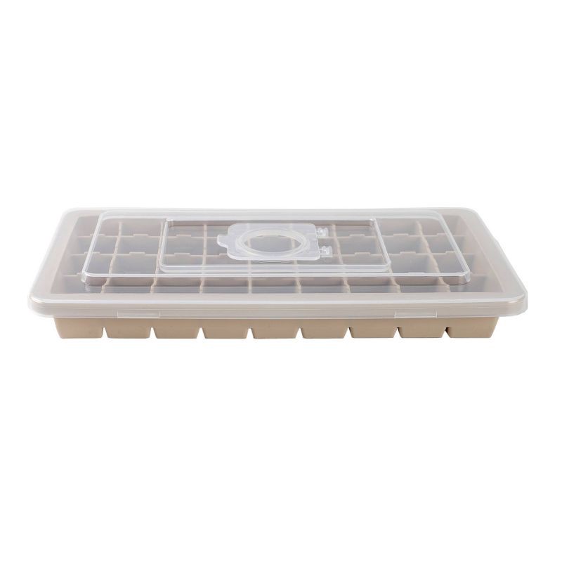 slide 3 of 5, Cook With Color Silicone Ice Tray Beige, 1 ct