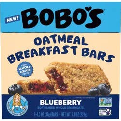 Bobo's Oat Bars Breakfast Bar Blueberry - 7.8oz/6ct