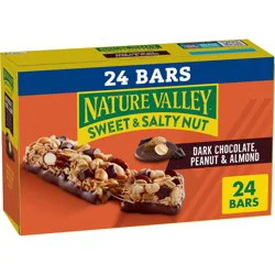 Nature Valley Dark Chocolate Peanut Almond Sweet and Salty Nut Snack Bars - 28.8oz