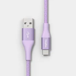 10' USB-A to USB-C Braided Cable - heyday™ Lilac