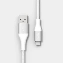 4' USB-A to Lightning Braided Cable - heyday™ White