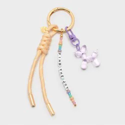 Little Words Project "Find the Joy" Beaded Bag Charm