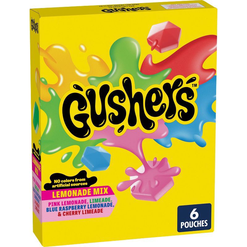 slide 1 of 8, Fruit Gushers Gushers Fruit Snacks Lemonade Mix - 4.8oz/6ct, 4.8 oz, 6 ct