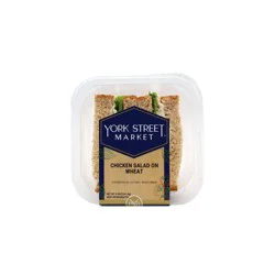 York Street Market Prepared Chicken Salad on Sliced Wheat - 8.5oz