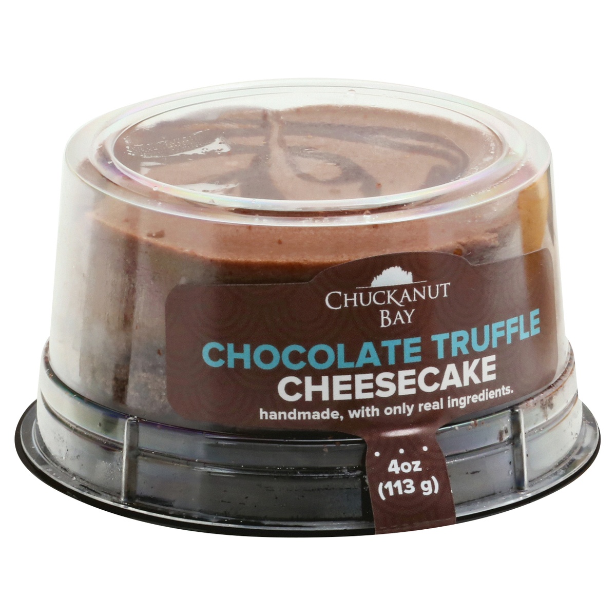 slide 2 of 9, Chuckanut Bay Chocolate Truffle Cheesecake 4 oz, 4 oz