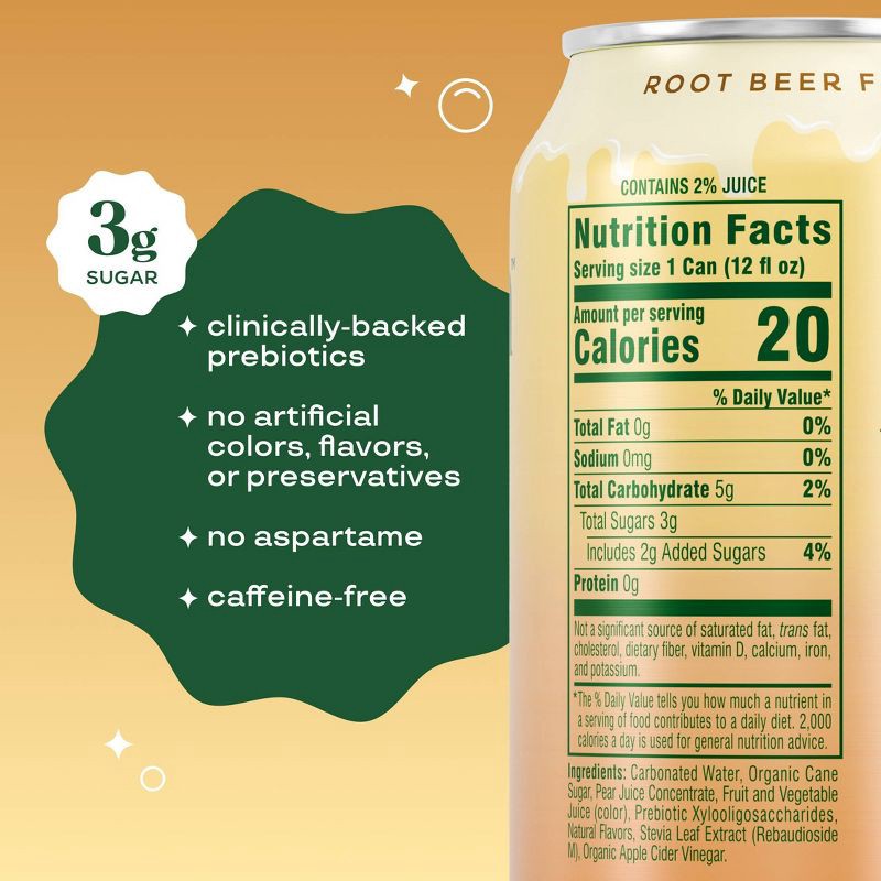 slide 3 of 4, BLOOM NUTRITION Pop Root Beer - 12oz Single, 12 oz