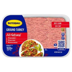 Butterball 85/15 Ground Boneless Turkey - 3lbs