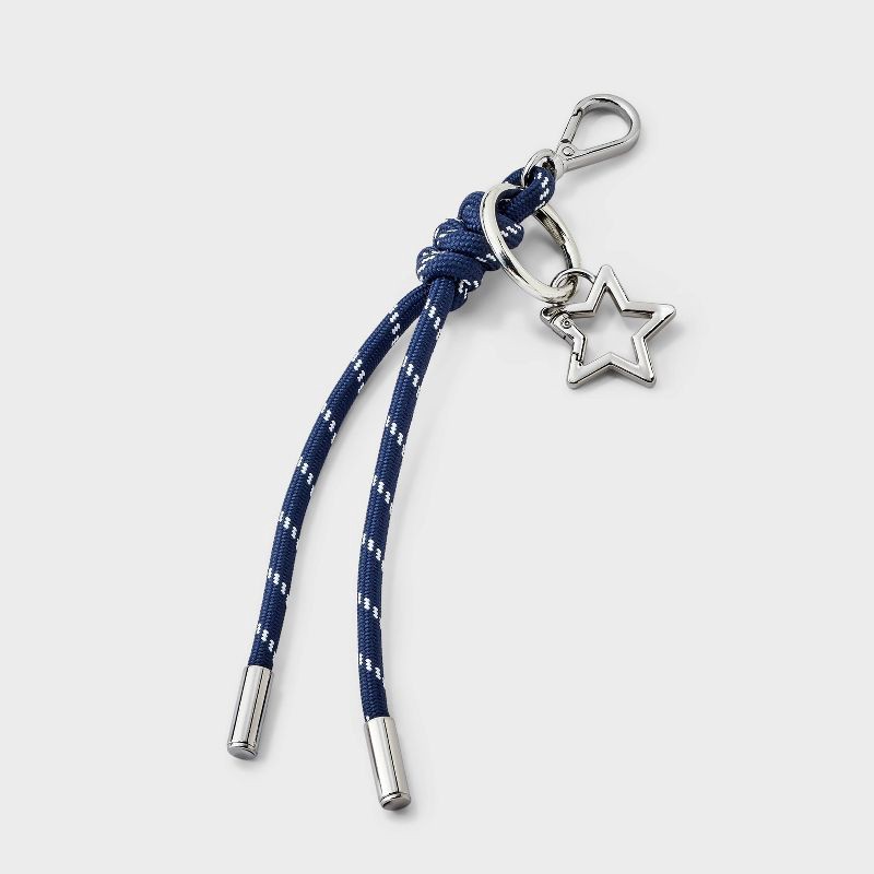 slide 1 of 2, Grayson Threads Kids' Star Rope Bag Charm - Navy, 1 ct